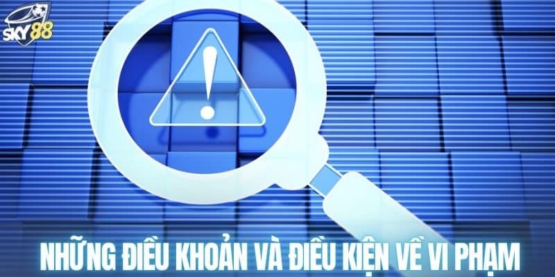 Những điều khoản và điều kiện về vi phạm tại SKY88